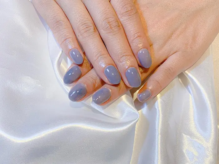 もやもやワンカラーで一味違うワンカラーに もやもやワンカラー パラジェル パラジェル パラジェル専門店 Since所属 山田 美央のネイルデザイン ミニモ