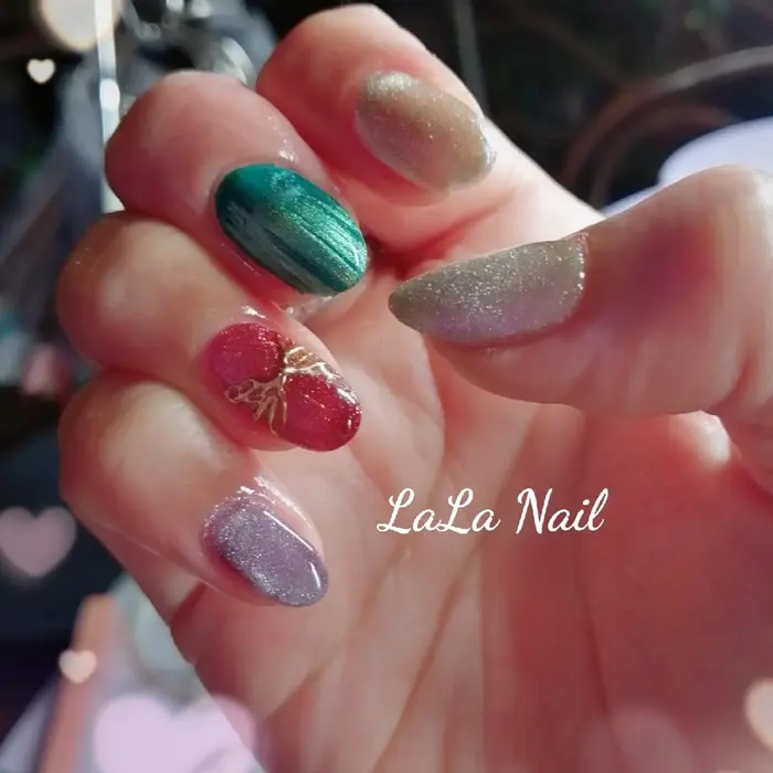 マグネットネイル Lala Nail所属 Nailist Yukaのネイルデザイン ミニモ