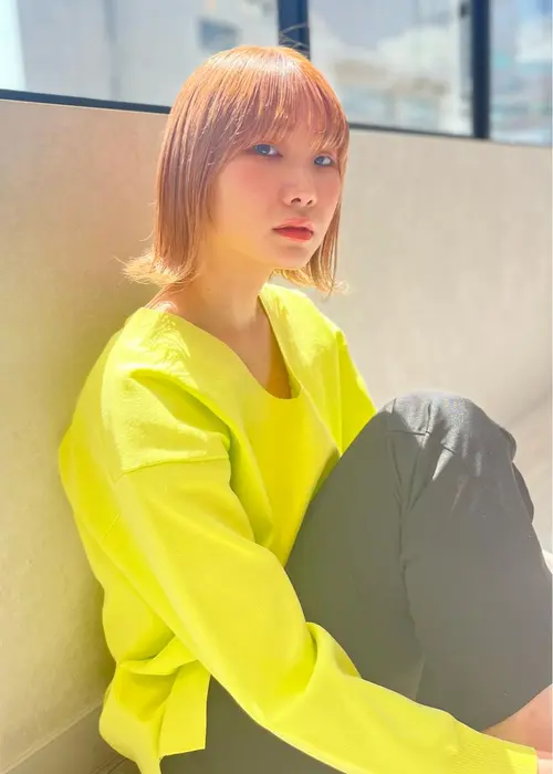 髪質改善 髪質改善トリートメント ケアブリーチ 艶髪 ハイトーン ボブ 外ハネ 美髪 美髪ケア 美髪 Ash 八王子店所属 Ash 八王子店 長尾のヘアカタログ ミニモ