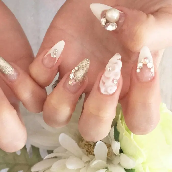 ブライダルネイル Cocoa所属 アイラッシュネイル サロンlapinのマツエクデザイン ミニモ