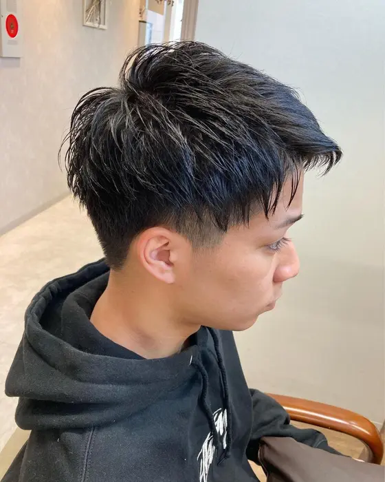 メンズカット カッコイイ 爽やか 黒髪ショート Chainon Chainon 所属 Chainon 山中 拓也のヘアカタログ ミニモ