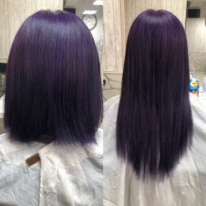 自然な繋がりで短い髪の毛から長い髪の毛にエクステでチェンジしました アンククロス新宿東口店所属 Ankhcross 浅海和希のヘアカタログ ミニモ