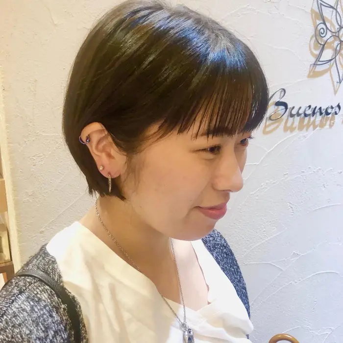 襟足キュッと締めた大人ショートボブ オイルのみで決まります Garden Yokohama所属 金井 悠華のヘアカタログ ミニモ