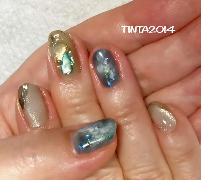 夏ネイル ネイルサロン ティンタ所属 馬場 典子のネイルデザイン ミニモ 夏ネイル ネイルサロン ティンタ所属 馬場 典子のネイルデザイン ミニモ