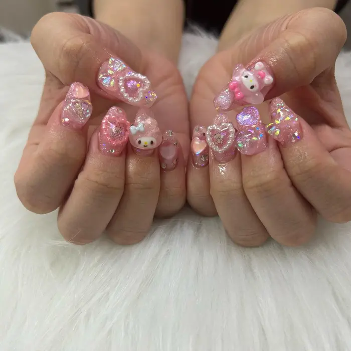 マイメロディネイルパーツ10個セット （サンリオ マイメロディー