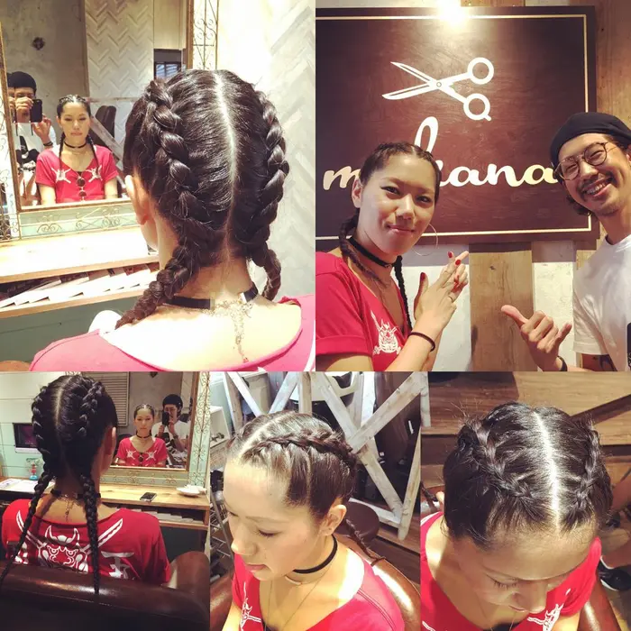 コーンロウなど特殊スタイルもやってます学祭やイベントの時に是非 Makana所属 やす 店長のヘアカタログ ミニモ