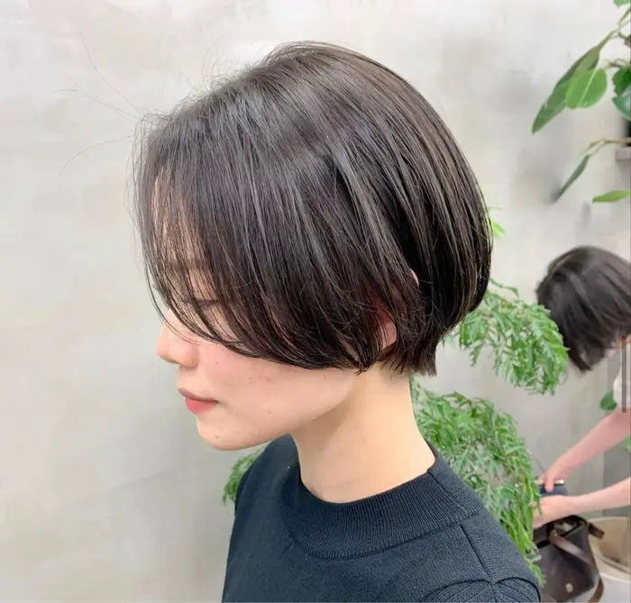 前髪長めのショートボブ Vie所属 韮澤 勇太のヘアカタログ ミニモ