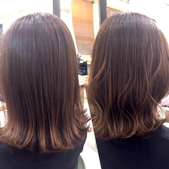 表面に少しだけレイヤーをいれることで動きがつきやすくなるロブススタイル 外ハネ 外ハネミックスも決 ペンタス所属 杉村 亮のヘアカタログ ミニモ