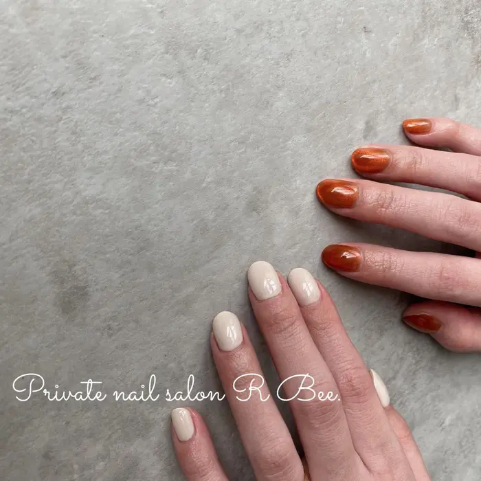 Nail Nailart 大阪ネイルサロン 豊中ネイルサロン トレンドネイル ニュアンスネイル 冬 Private Nail Salon R Bee 所属 星 れいなのネイルデザイン ミニモ