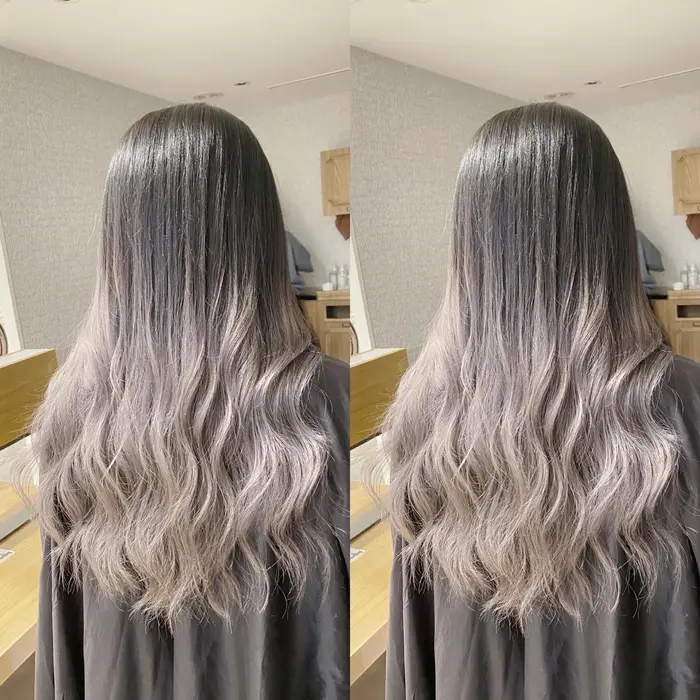 グラデーションカラー ホワイトグレー Go Today所属 前 直也のヘアカタログ ミニモ