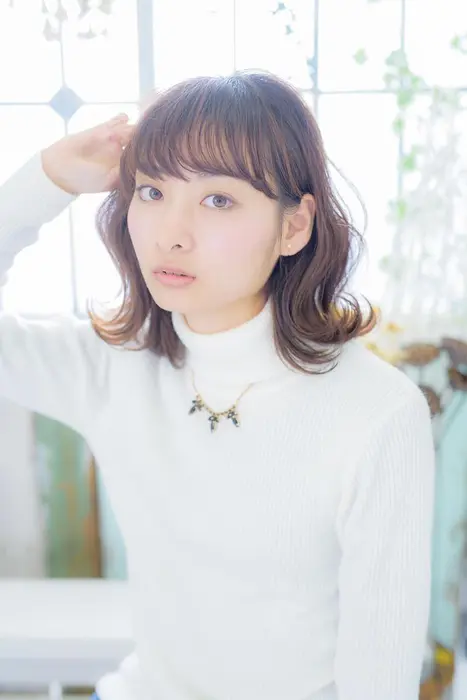 ワンレンベースカットスタイル Aube Hair Lua 門前仲町店所属 飯塚 康希のヘアカタログ ミニモ