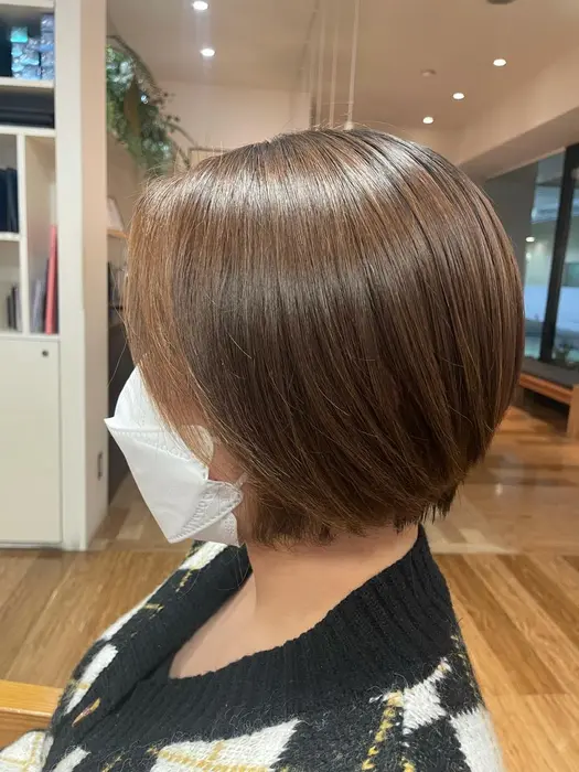 ショートボブ マフラーなど首もとがもたつきやすい方必見 Anon所属 入部 杏袈のヘアカタログ ミニモ
