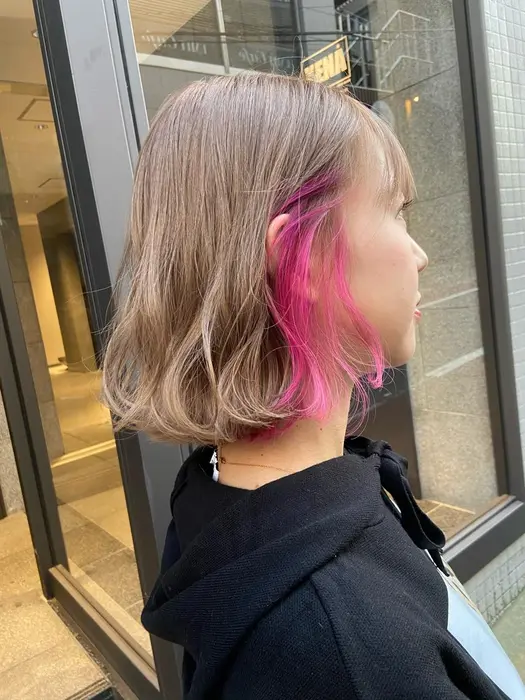 イヤリングカラーピンク Xena所属 Stylist Daisukeのヘアカタログ ミニモ