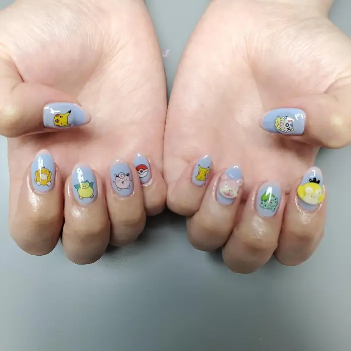 パーツ持ち込みのお客様 Brugesnail所属 Bruges Nailのネイルデザイン ミニモ