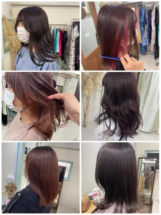 ピンクカラー人気です カラーモデル募集してます お客様のファッションや雰囲気に合わせ Suii 所属 韓国風 川瀬 大海 ハイトーンのヘア カタログ ミニモ