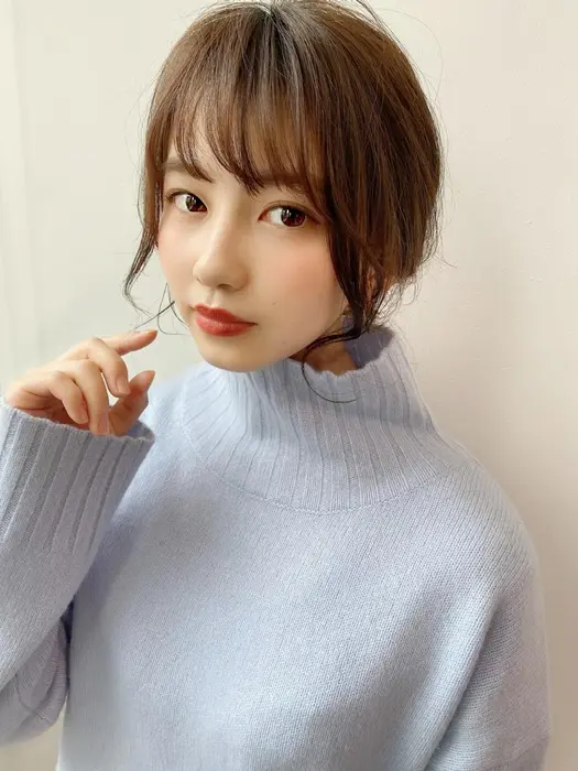 小顔カットで結んでも可愛いく ドライヤーだけでまとまるカットが得意です Tune所属 色っぽ大人ヘア アビルヒロキのヘアカタログ ミニモ