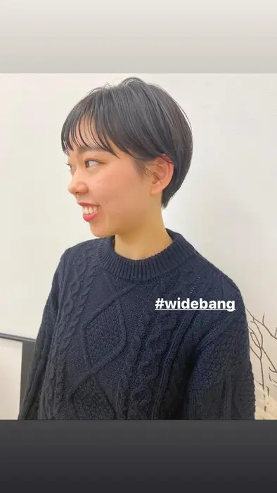 ワイドバングが可愛い耳かけショートです ショートにしてみたいけど似合うか不安 と Shes所属 内山 弥生 のヘアカタログ ミニモ ワイドバングが可愛い耳かけショートです ショートにしてみたいけど似合うか不安 と Shes所属 内山 弥生 のヘアカタログ ミニモ