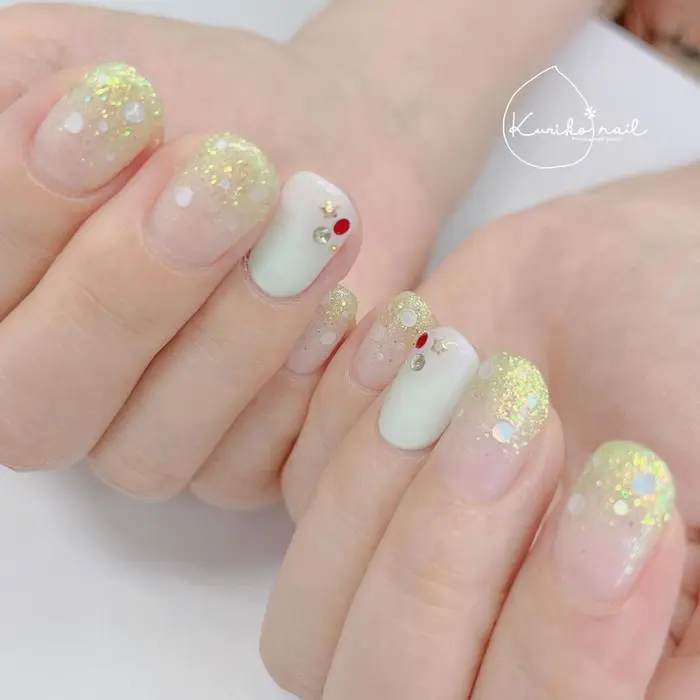 メロンソーダネイル 桜木町ネイルサロンkuriko Nail所属 Kuriko Nailのネイルデザイン ミニモ