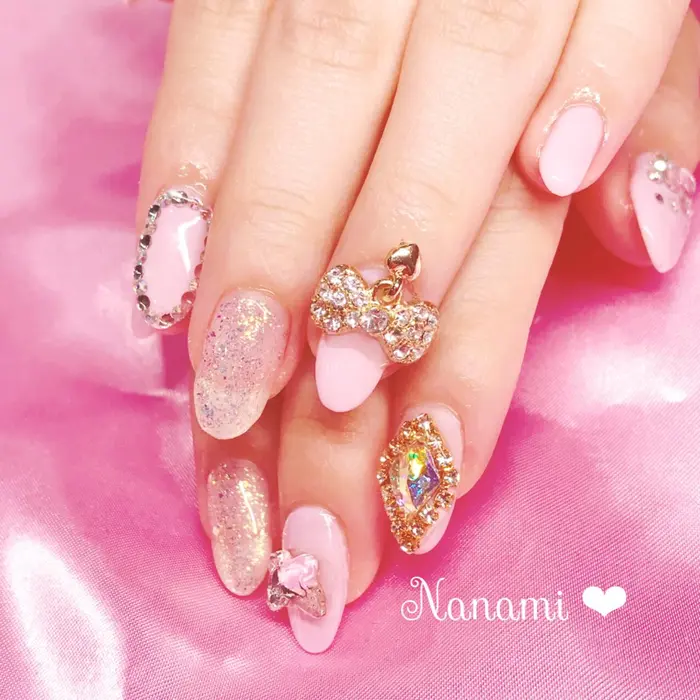 一部やり放題除外別料金パーツ有り Infinity なんば店所属 Nailist Nanamiのネイルデザイン ミニモ 一部やり放題除外別料金パーツ有り Infinity なんば店所属 Nailist Nanamiのネイルデザイン ミニモ