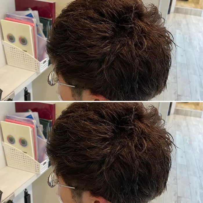 パーマ風メンズカット クセも必ず生かします Alushe 錦糸町店所属 ぴったりカラー ショート ボブ ムクのヘアカタログ ミニモ