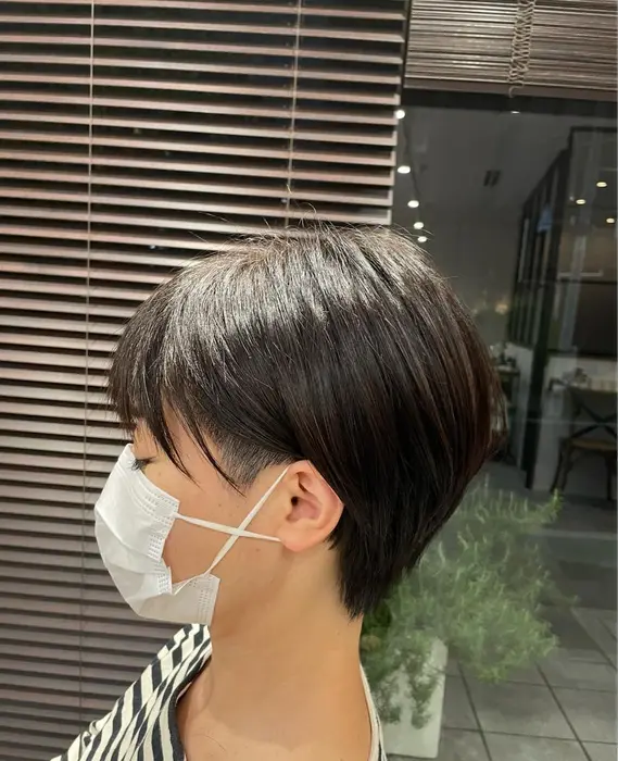 サイド刈り上げて髪の毛が耳にかけられる長さにして 首周りはすっきり見えるようにショートにしてみました Greenwood所属 似合わせhair 安藤ひよりのヘアカタログ ミニモ