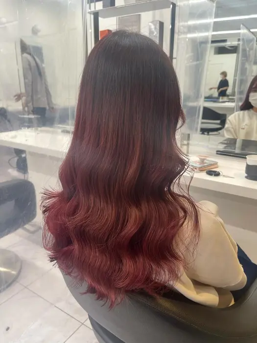 カラー 暖色系カラー 暖色カラー カラーモデル 横浜美容室 横浜駅 トリートメント トリートメント United所属 暖色系カラー特化 さなのヘアカタログ ミニモ