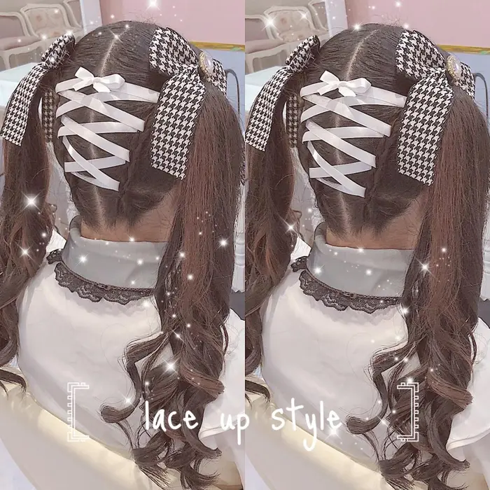 レースアップツイン レースアップ 500 2 リボン 300 リボンバレッタ お持ち込み品 ヘアセットaries渋谷駅西口店所属 Aries渋谷西口 Ayumiのヘアカタログ ミニモ