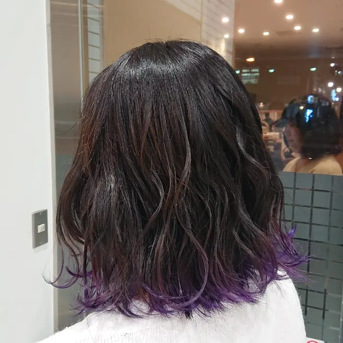 鬼滅カラー 鬼滅の刃 胡蝶しのぶグラデーション Ash立川店所属 荒川 雄太のヘアカタログ ミニモ