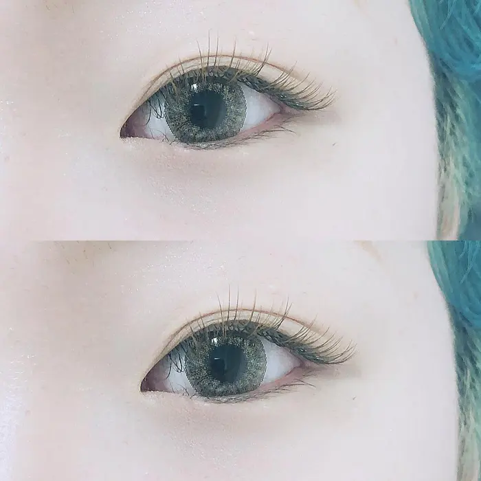 ブラウンカラーエクステ Alice所属 Eyelash Aliceのマツエクデザイン ミニモ