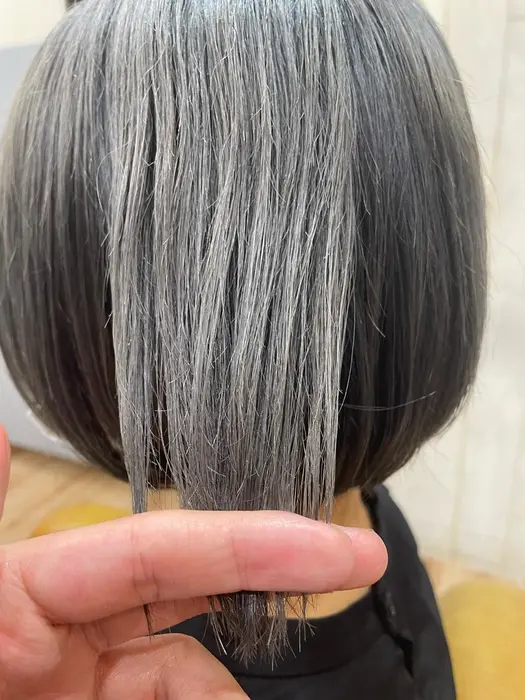 シルバーグレージュ Sand所属 ショート ボブ 秋山 拓輝のヘアカタログ ミニモ