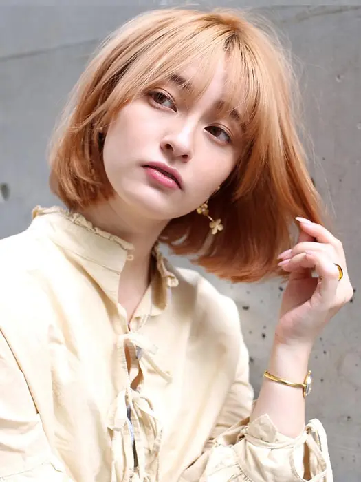 Tokioトリートメントでハイトーンでもサラサラボブに ラフィスヘアー所属 Ryusei デザインカラーのヘアカタログ ミニモ