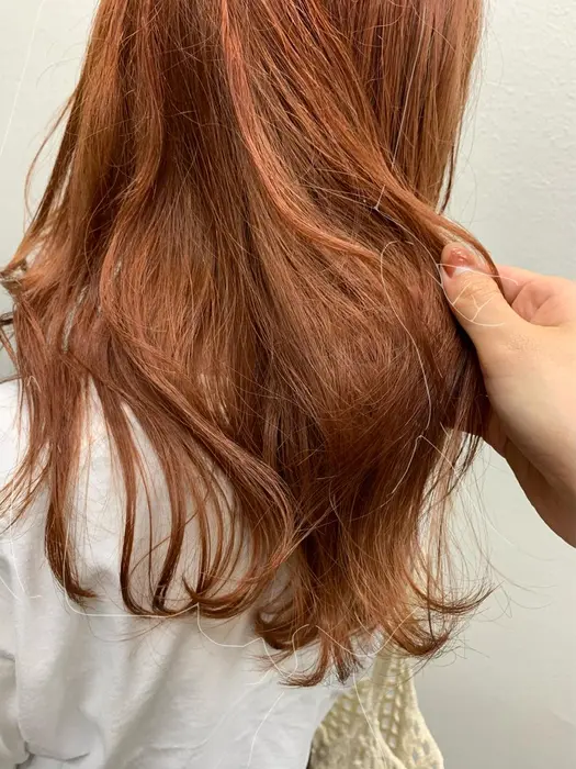 ブリーチ カラー クイックトリートメント Natural Orange 全頭でも派手すぎ Opus所属 Kizaki Juriのヘアカタログ ミニモ