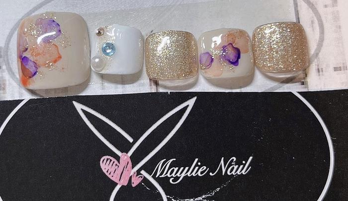 フットデザイン Maylie Nail所属 メリーネイル 大森駅のネイルデザイン ミニモ フットデザイン Maylie Nail所属 メリーネイル 大森駅のネイルデザイン ミニモ