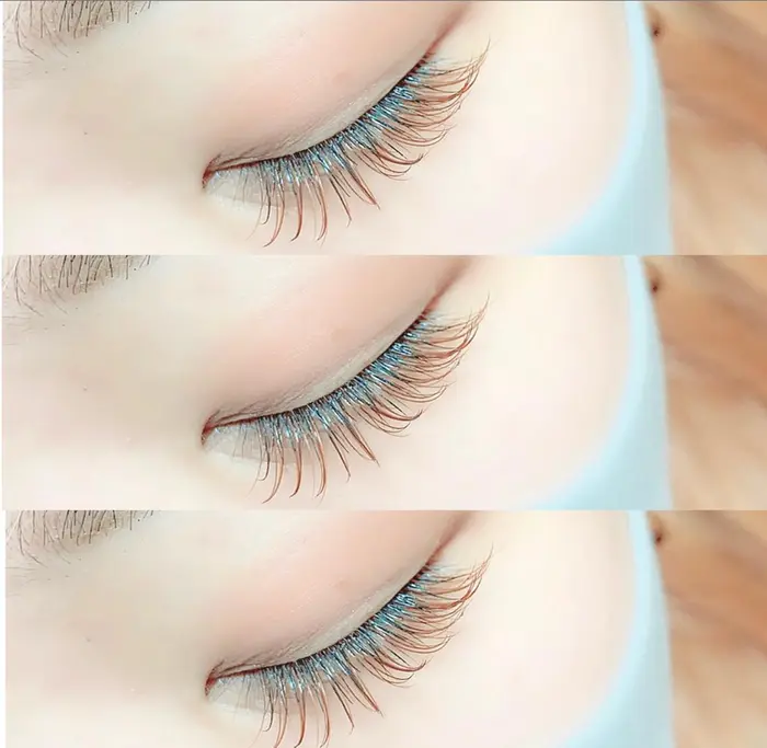 カラーエクステ Cカール 1本 オレンジブラウン ライトブラウン 12 13 13mm Pale Moon所属 Macoのマツエク デザイン ミニモ