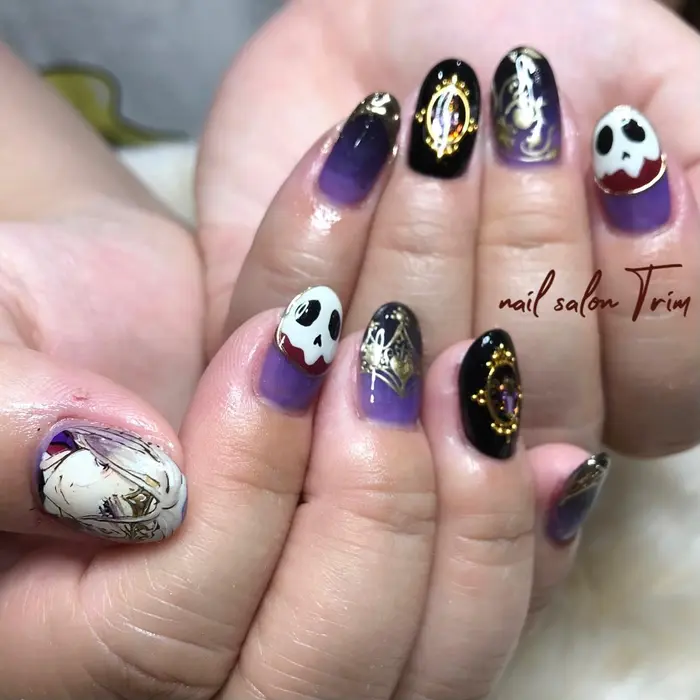 ツイステ ヴィルさん ルークさん Nail Nailart ジェルネイル ジェル Nail Salon Trim所属 Nail Salon Trimのネイルデザイン ミニモ ツイステ ヴィルさん ルークさん Nail Nailart ジェルネイル ジェル Nail Salon Trim所属 Nail Salon Trimのネイルデザイン ミニモ