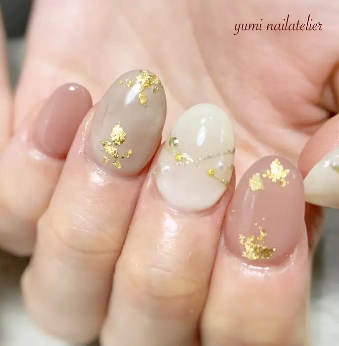 ブライダルネイル 前撮りネイル ウェディングネイル オフィスネイル 北浦和 南与野 南浦和 ユミ ネイルアトリエ所属 ネイリスト Yumiの ネイルデザイン ミニモ