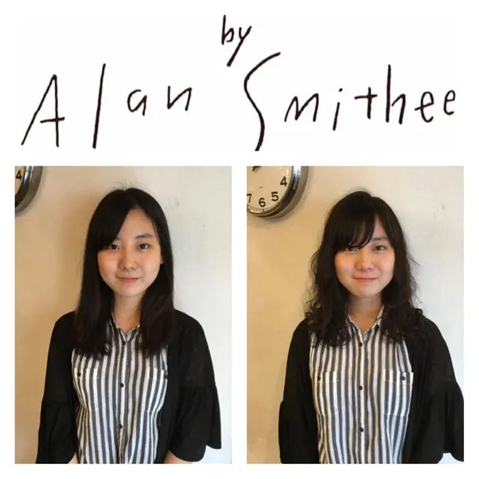 カット デジタルパーマ 前髪は伸ばしてるので毛先だけ量感を取り 流しやすくし 全体的には束間が Palan K Beauty Shinjuku所属 代表 大神慶介のヘアカタログ ミニモ