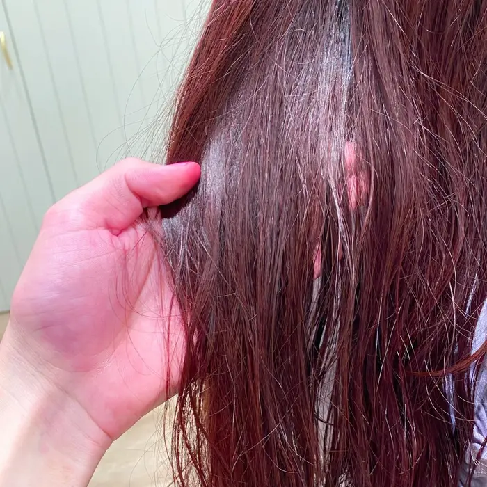 ブリーチなし ボルドーカラー モリオフロムロンドン 大宮店所属 赤味完全除去カラー 寺本 ゆいきのヘアカタログ ミニモ