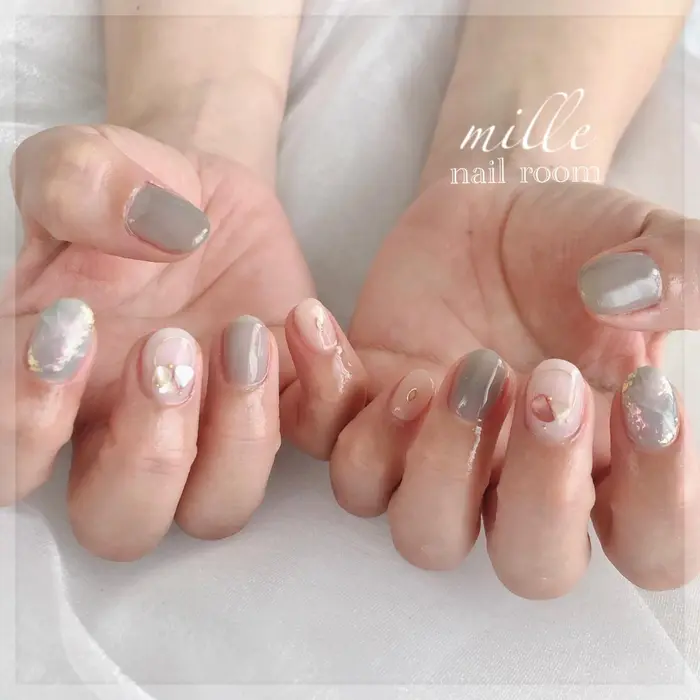 Mille Nail Room ミル ネイルルーム 所属 春日部一ノ割 Chinamiのネイルデザイン ミニモ