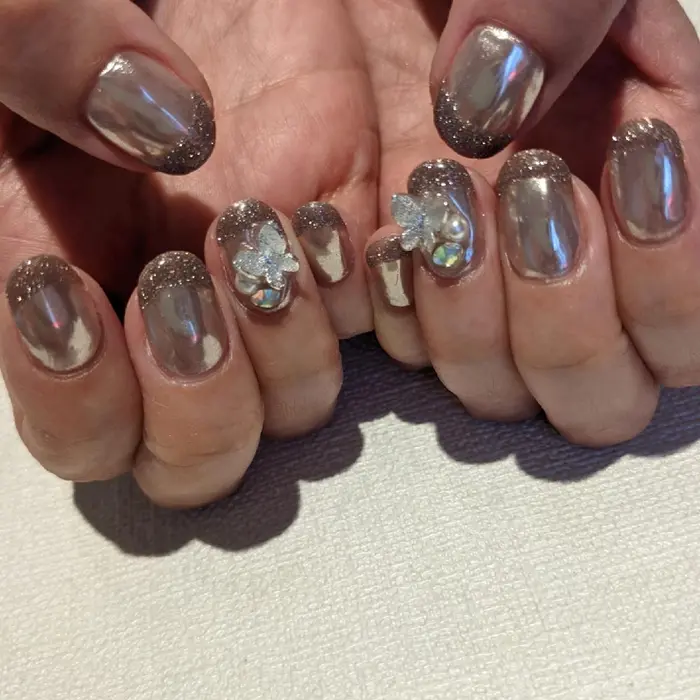 蝶ネイル Gemynails Private所属 Gemynails Private のネイルデザイン ミニモ