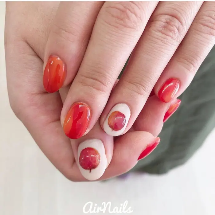 りんごネイル Airnails所属 Airnails のネイルデザイン ミニモ