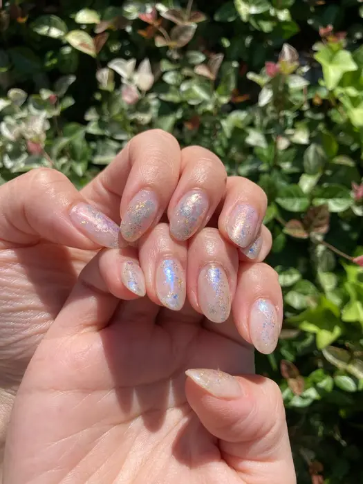 水彩アート オーロラフレーク 色味はお選びいただけます ブルー系 ピンク系 イエロー系 Go Today Shaire Salon キラリト銀座店所属 Gtss Rikaのネイルデザイン ミニモ
