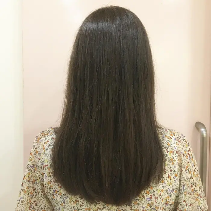 Olive Brown 赤みを消した 柔らかいブラウン カットは毛先重めのぽってりロング Grace Avenue所属 Maki Tabataのヘアカタログ ミニモ