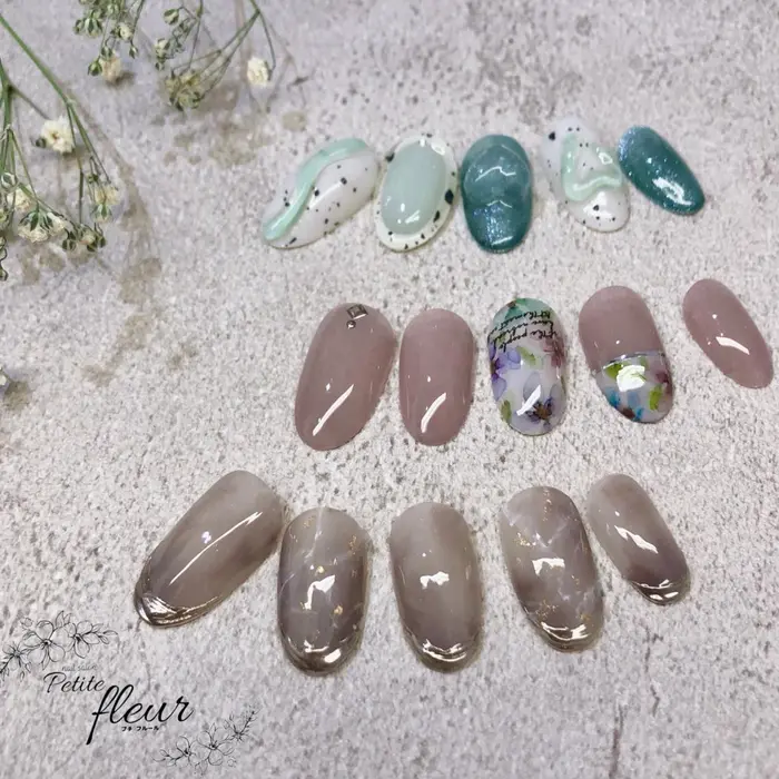 今月のネイル ４月はこちら Nailsalon Petitefleur所属 Petite Fleurのネイル デザイン ミニモ