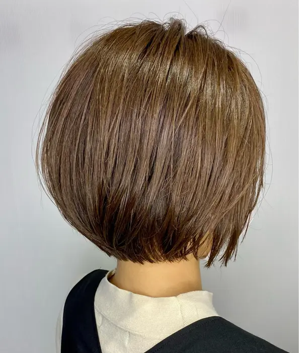 ショートボブ グラデーション カット 可愛い Kalou Glassiセンター北店所属 ショートボブ荒 みずほのヘアカタログ ミニモ