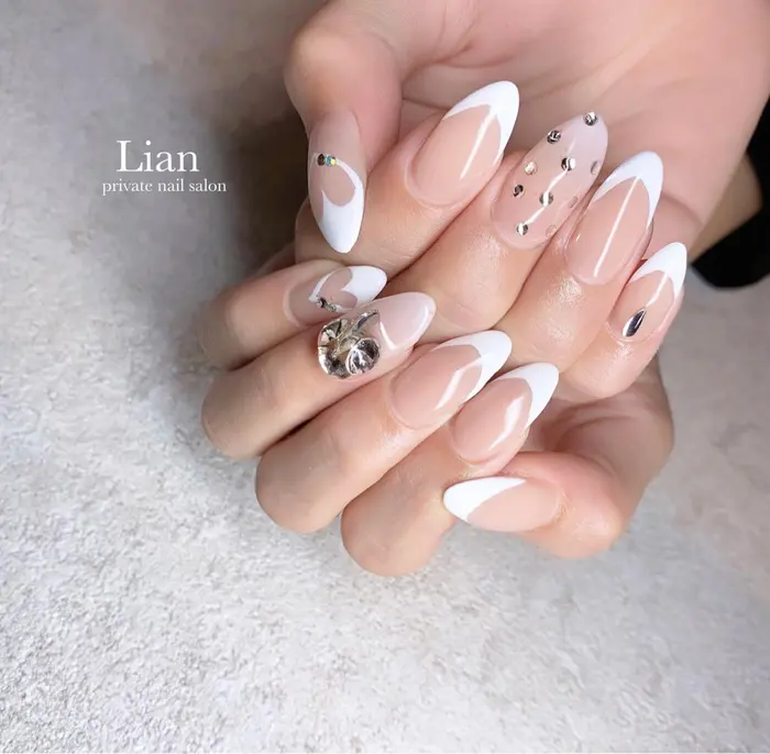 シンプルネイル ありがとうございます シンプルネイル 三木市ネイルサ Nail Salon Lenoa所属 Nailsalon Lenoaのネイルデザイン ミニモ