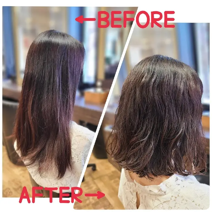 ロングからショート ゆるふわコテ巻き風パーマ Hairlounge By Bearea所属 高橋 美佳のヘア カタログ ミニモ