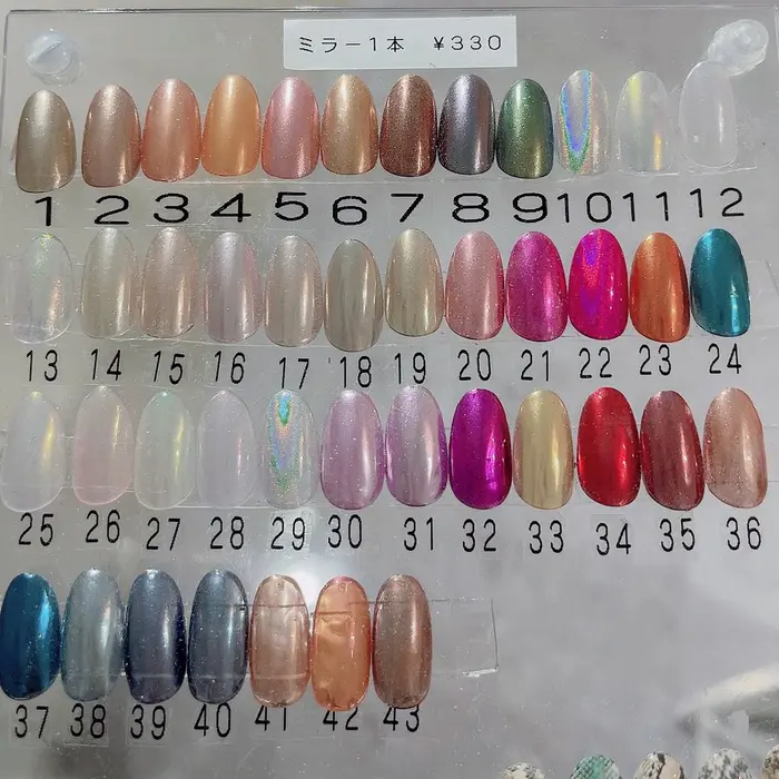 オーロラ ユニコーン ミラーネイルになります Nail Eyelash R Ebisu所属 𝐧𝐚𝐢𝐥 𝐑のネイル デザイン ミニモ