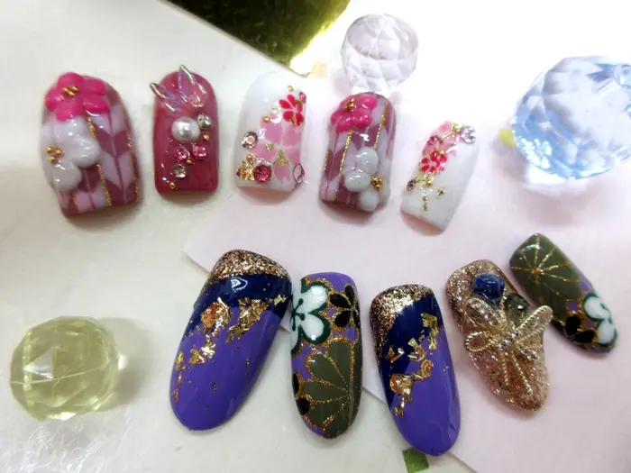 成人式ネイル 和柄 綺麗堂所属 Kireido ネイルのネイルデザイン ミニモ