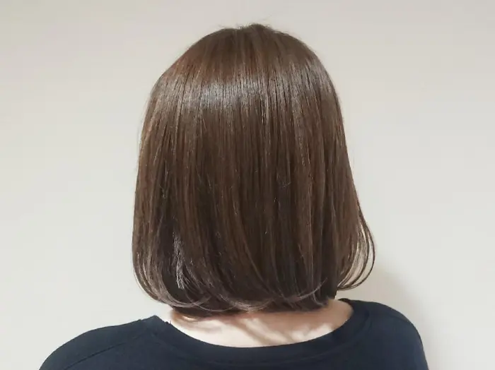 ナチュラルボブイルミナカラーヌードで透明感 Nyny 樟葉店所属 前田 有梨花のヘアカタログ ミニモ